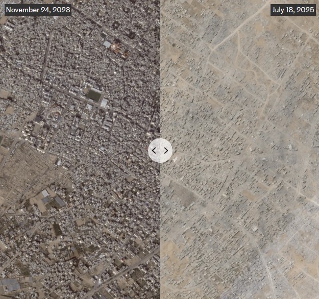 کابوس رژیم صهیونیستی از افشای ابعاد ویرانی و تخریب در غزه؛ تصویربرداری هوایی از جنایت ممنوع شد کابوس رژیم صهیونیستی از افشای ابعاد ویرانی و تخریب در غزه؛ تصویربرداری هوایی از جنایت ممنوع شد