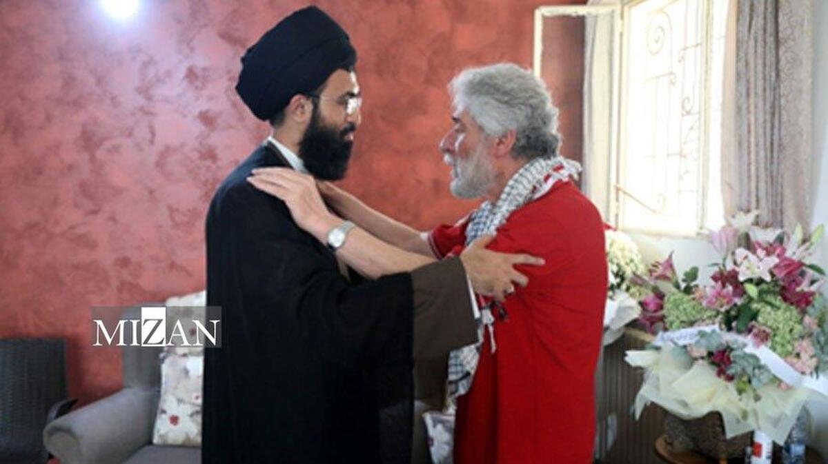 رایزن فرهنگی ایران در لبنان با مبارز تازه آزادشده از زندان‌های فرانسه دیدار کرد