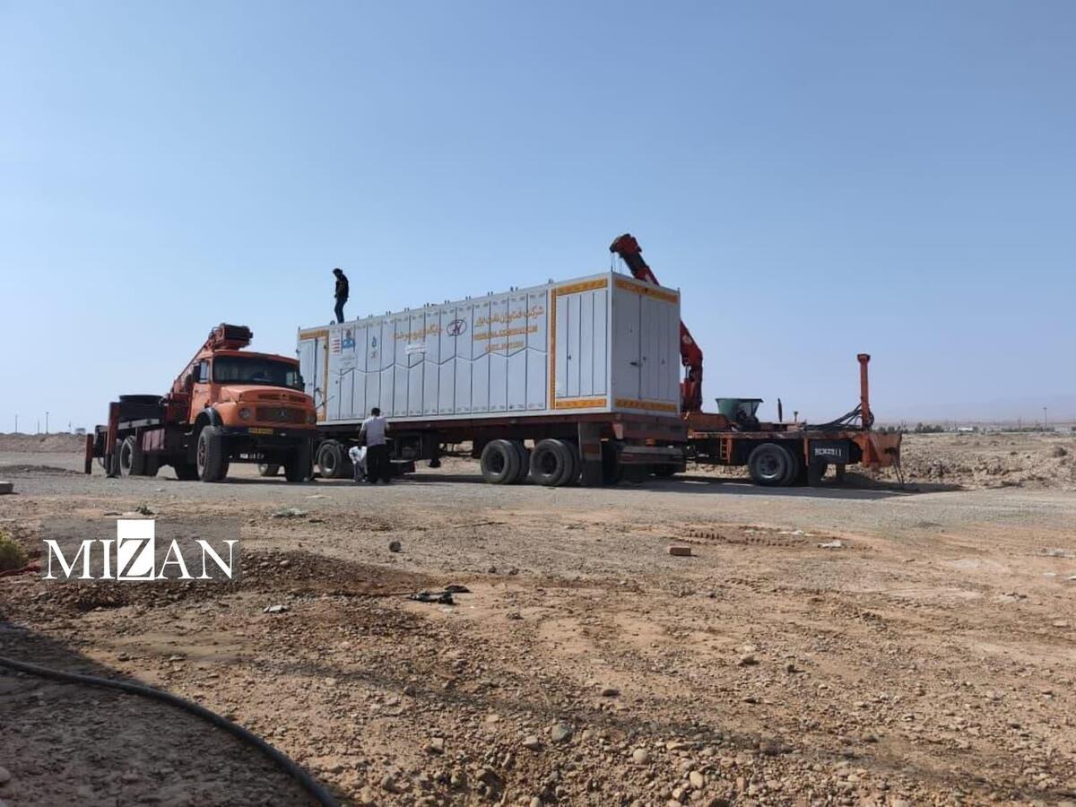 دومین جایگاه سیار عرضه نفتگاز یورو۴ در میدان اربعین پایانه مرزی شهر مهران نصب شد