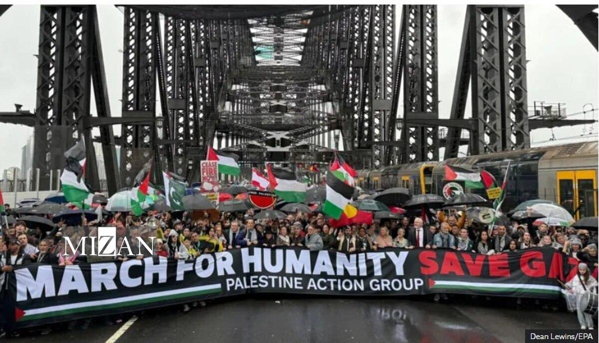 تظاهرات گسترده در استرالیا در حمایت از فلسطین