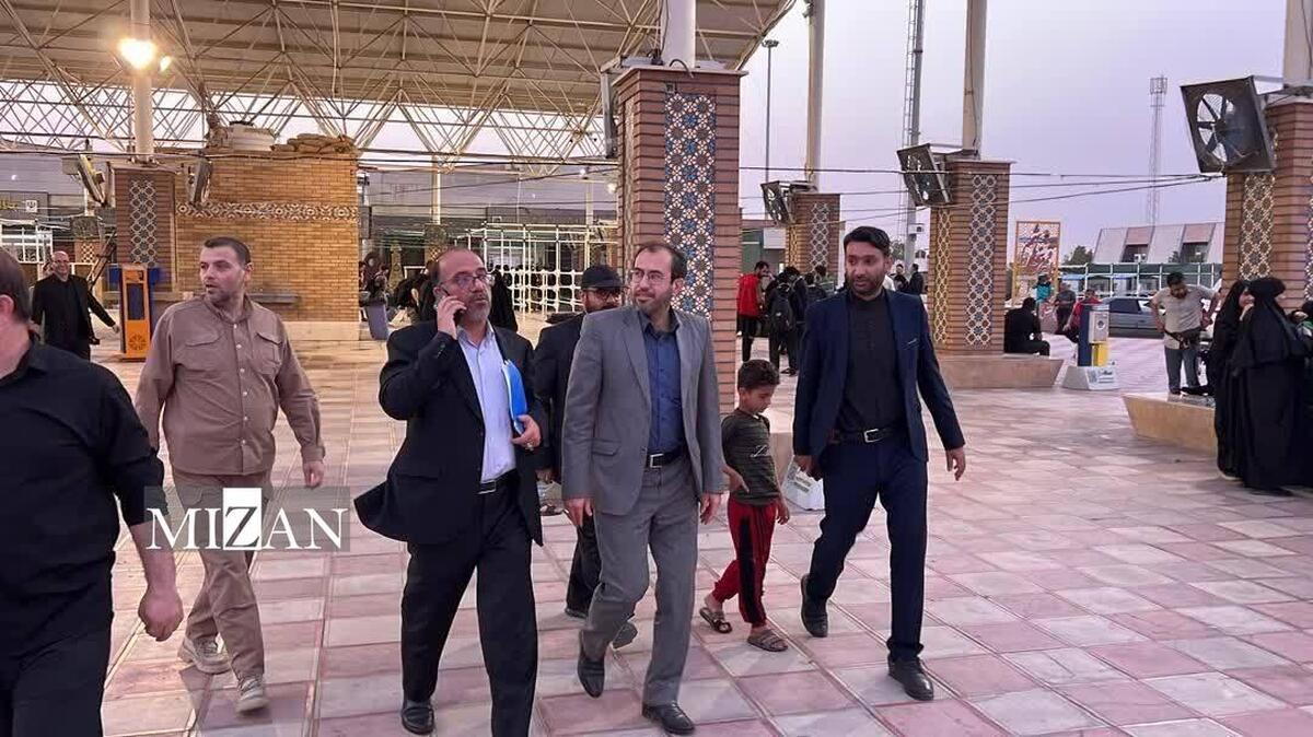 مسئولان قضایی خوزستان از روند خدمت‌رسانی به زائران در پایانه‌های مرزی شلمچه و چذابه بازدید کردند