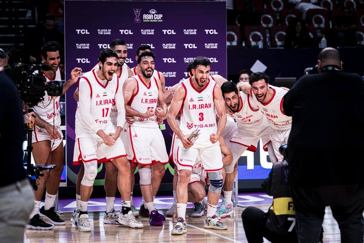 صدرنشینی تیم ملی بسکتبال ایران در گروه B کاپ آسیا ۲۰۲۵ قطعی شد
