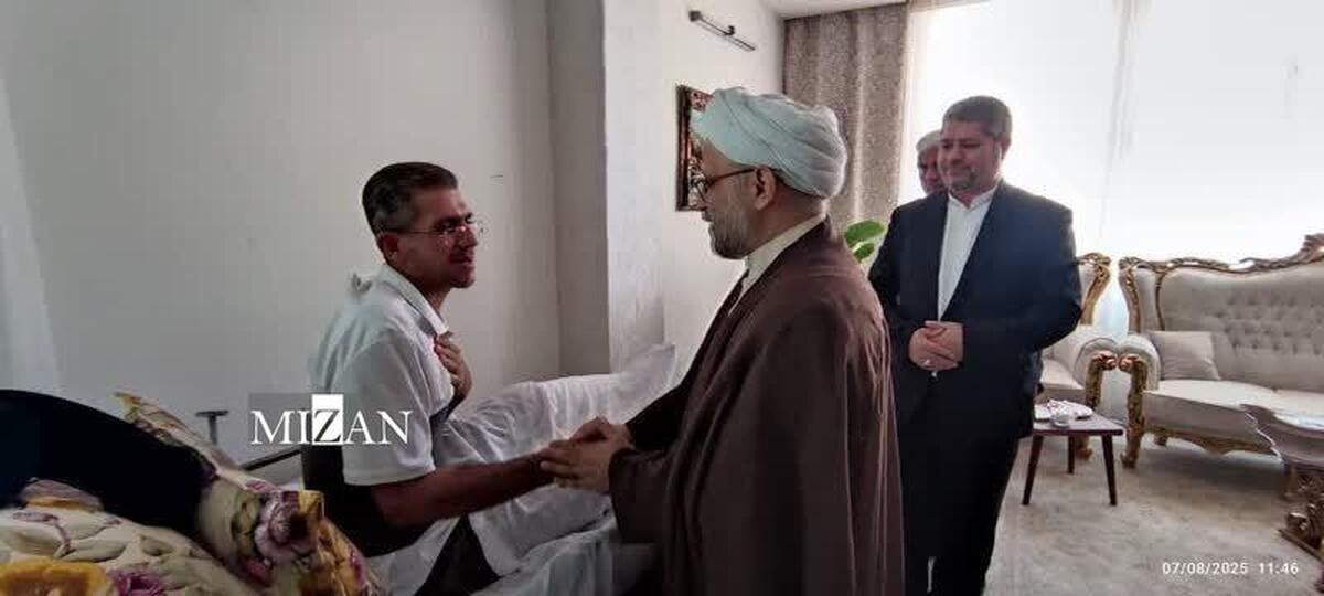 رئیس کل دادگستری یزد از جانبازان جنگ تحمیلی ۱۲ روزه عیادت کرد