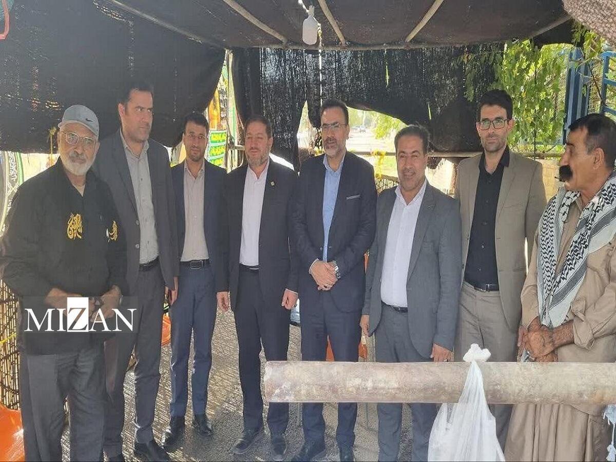 رئیس کل دادگستری ایلام از مواکب خدمت‌رسانی به زائرین اربعین در ملکشاهی بازدید کرد