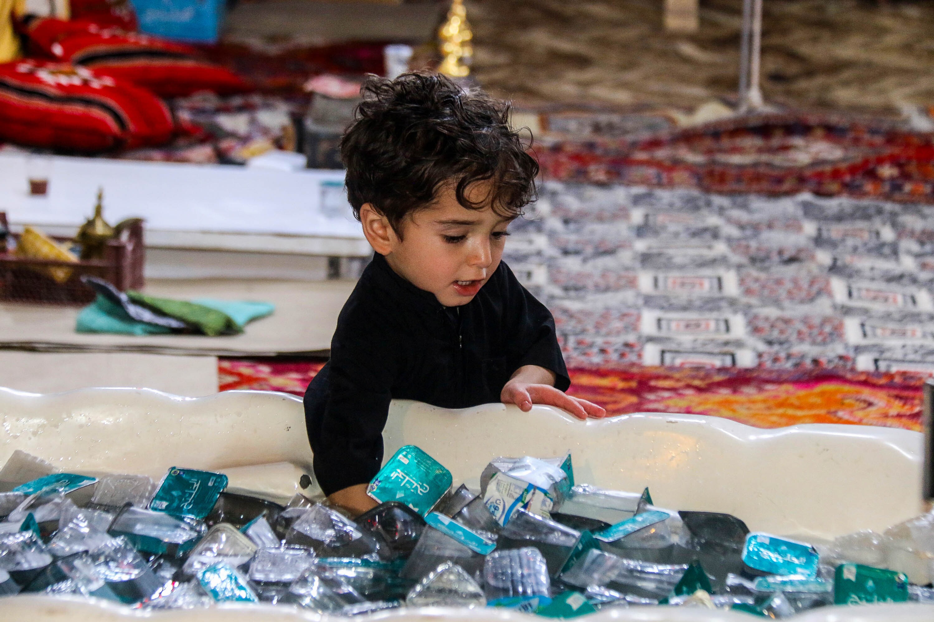 حال و هوای مواکب شلمچه عراق در خدمت‌رسانی به زائران