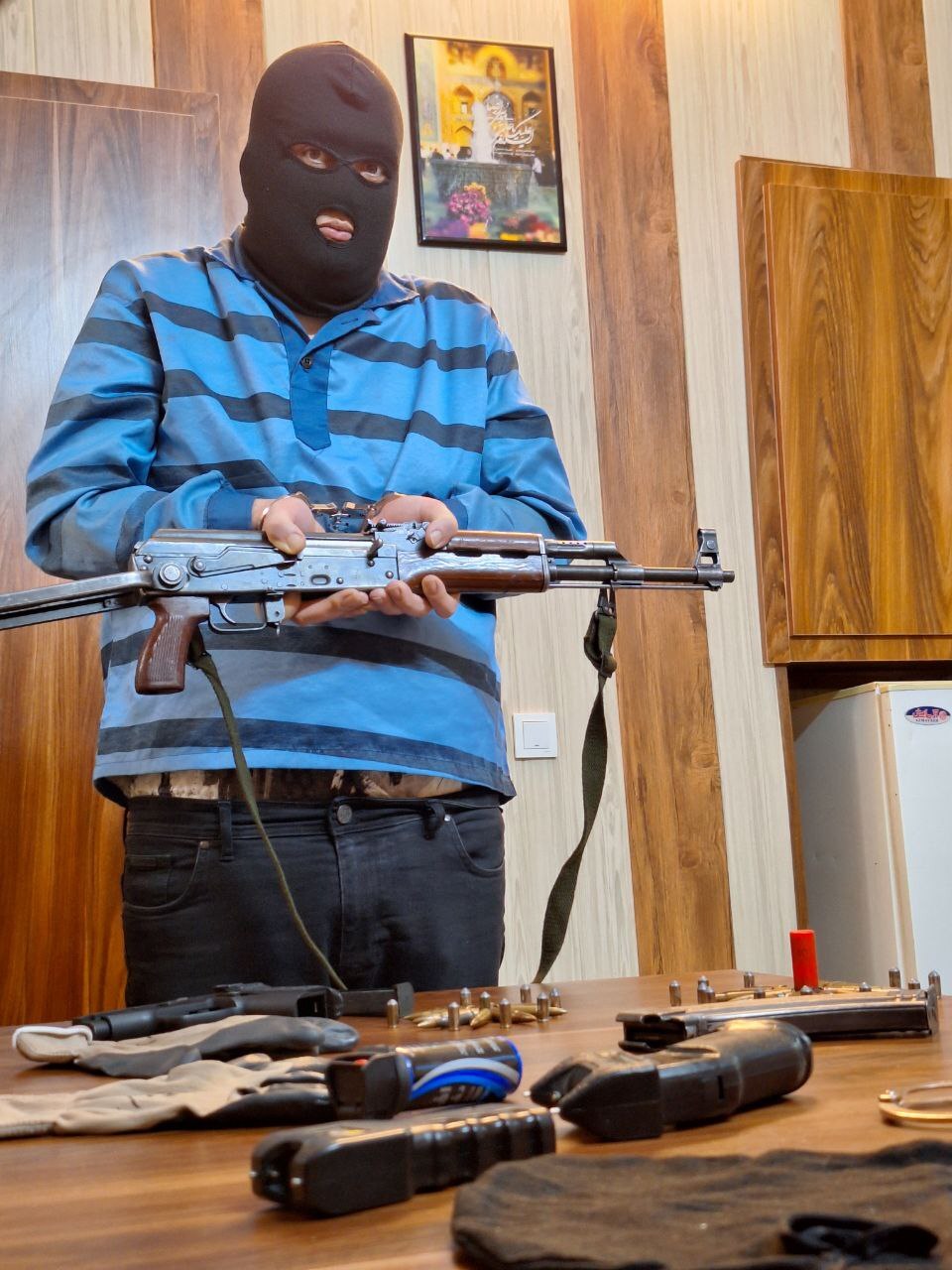 دستگیری فرد مسلح در عملیات پلیس ری با تجهیزات کامل برای سرقت و شرارت