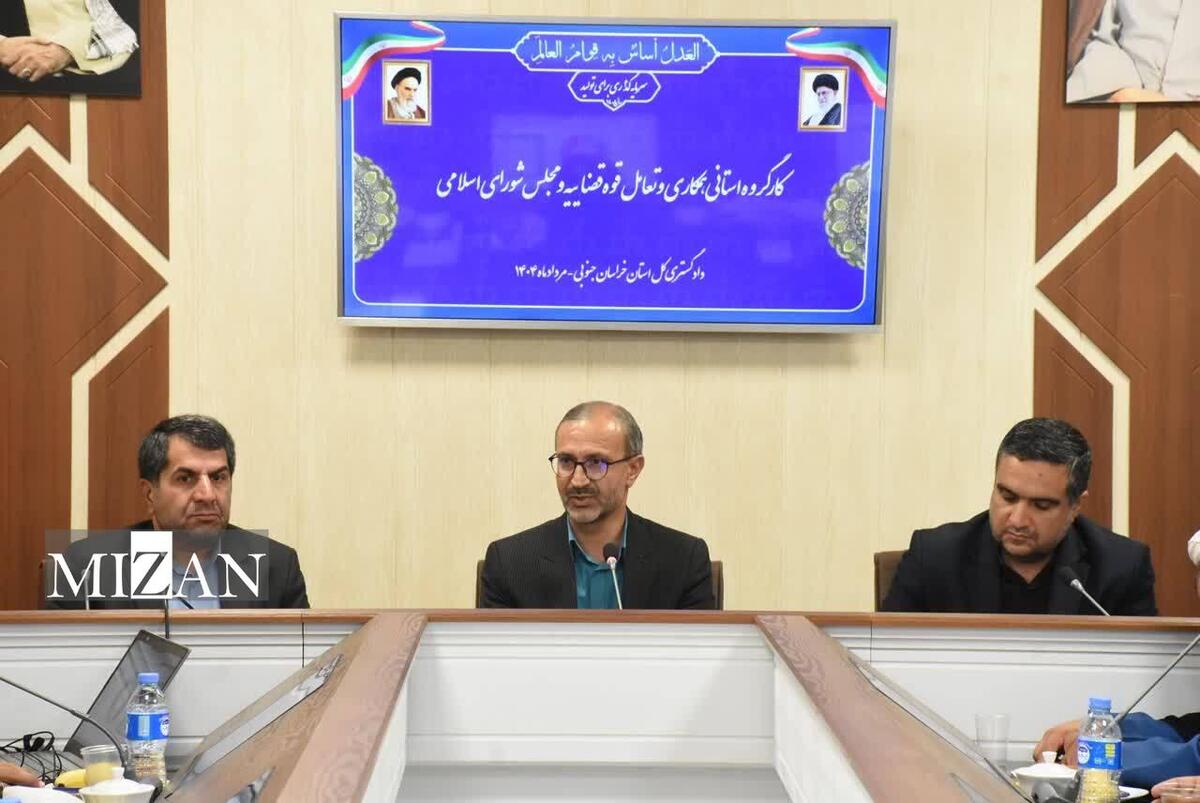 رئیس‌کل دادگستری خراسان جنوبی: جلسات مشترک قوه قضاییه و مجلس در استان باید پروژه‌محور باشد