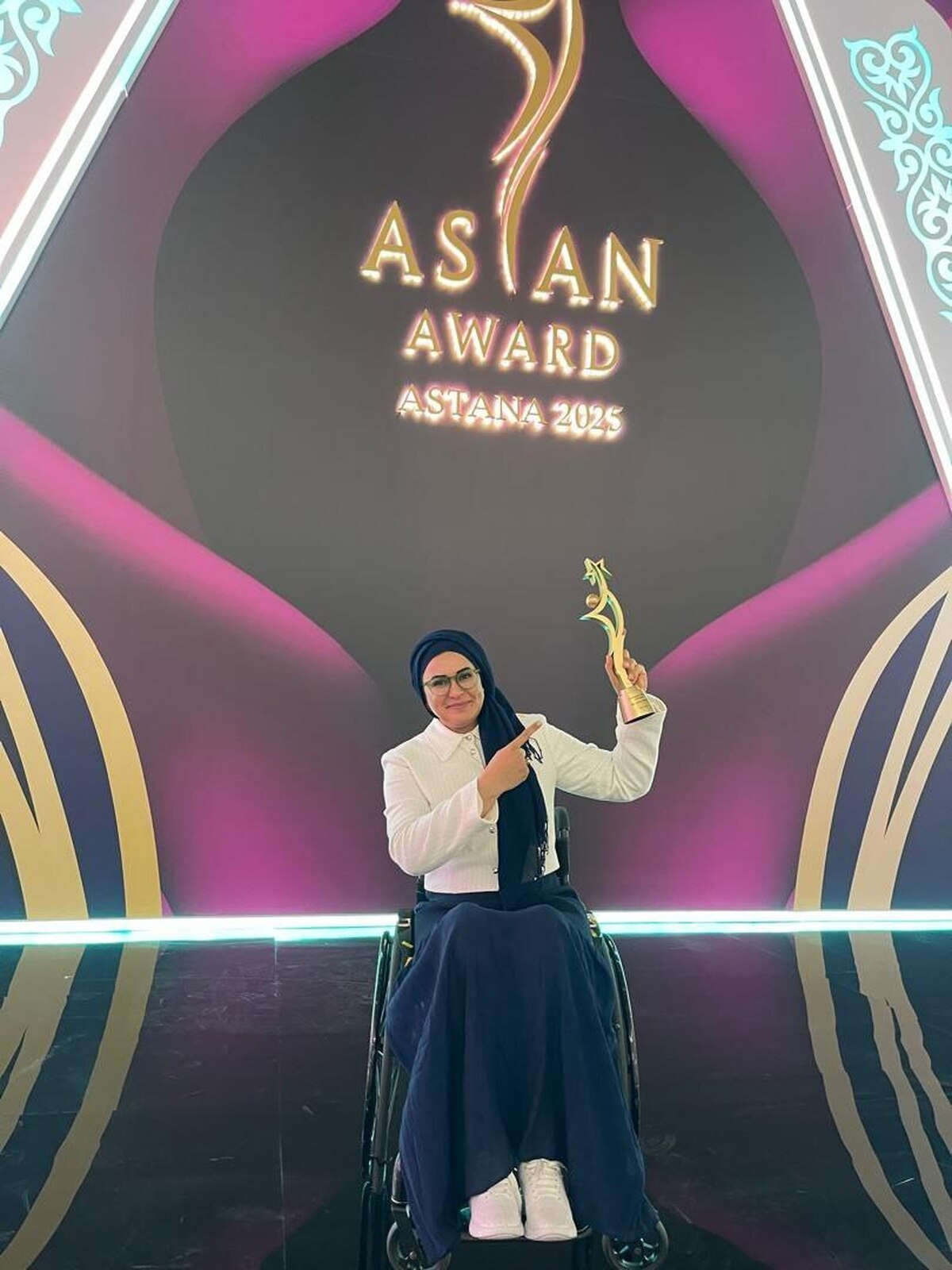 زهرا نعمتی جایزه مسئول برتر آسیا را دریافت کرد/ افتخاری دیگر برای پارالمپیک ایران