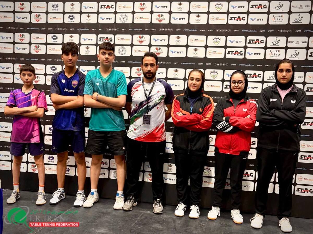 صعود نوجوانان تنیس‌روی‌میز ایران به جدول حذفی رقابت‌های زیر ۱۷ سال کانتندر اردن