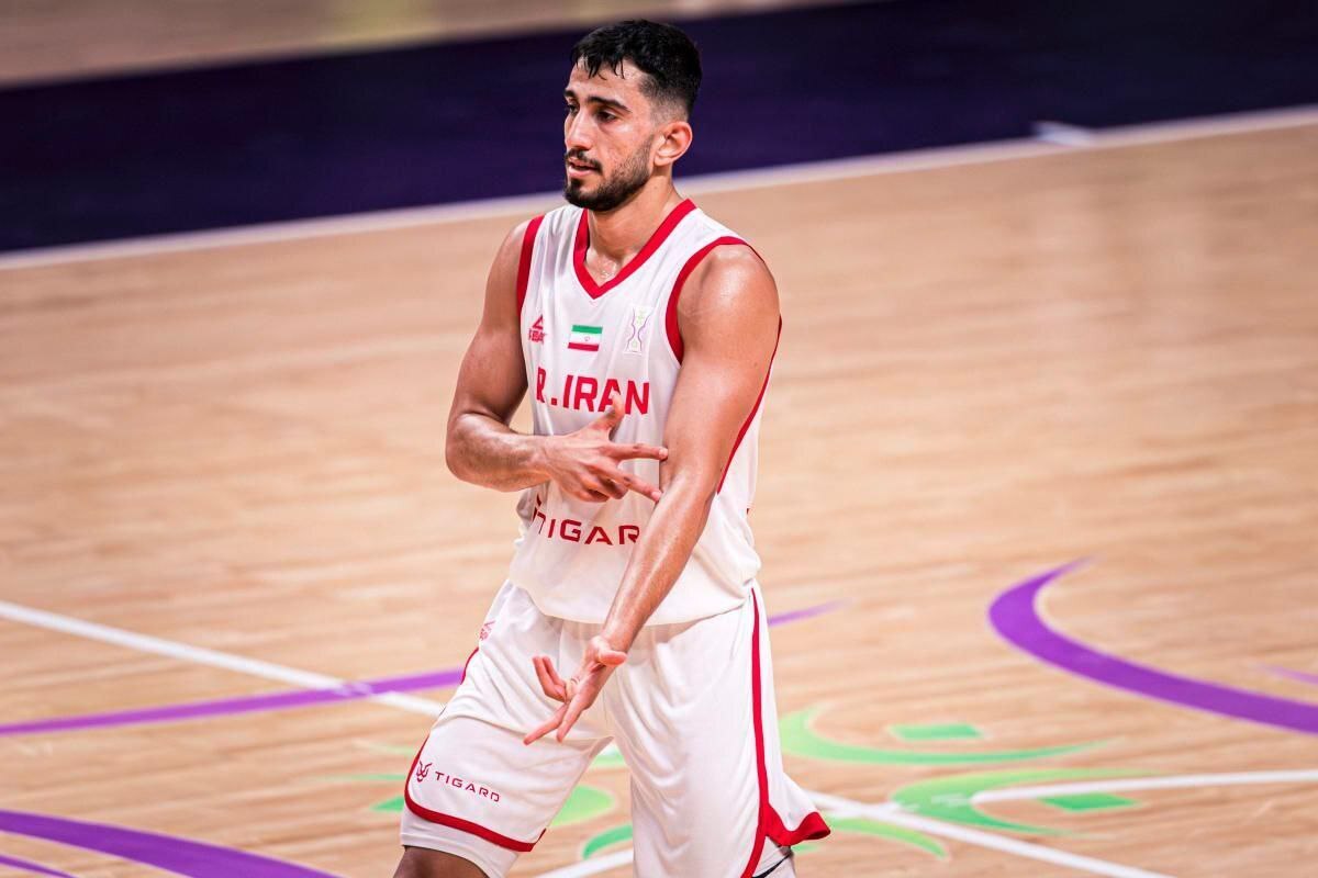 حضور‌ سینا واحدی در تیم منتخب بسکتبال کاپ آسیا