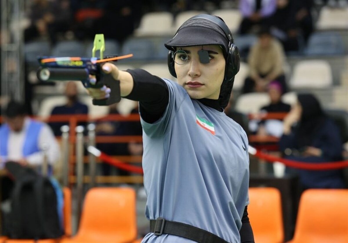 تیراندازی قهرمانی آسیا| هانیه رستمیان در رده چهارم ایستاد