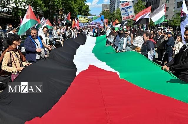 یورش پلیس آلمان به معترضان نسل‌کشی در غزه