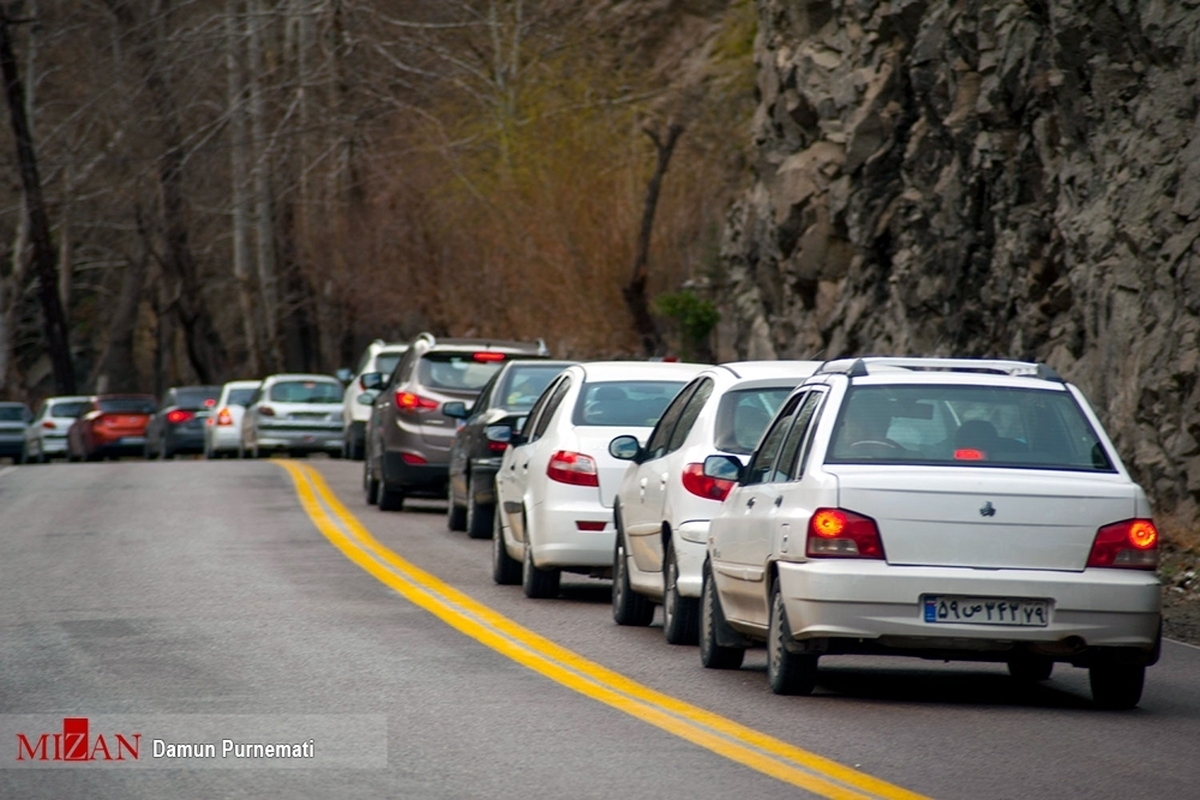 مسیر شمال به جنوب جاده چالوس از ساعت ۱۱ بسته و مسیر یک‌طرفه می‌شود