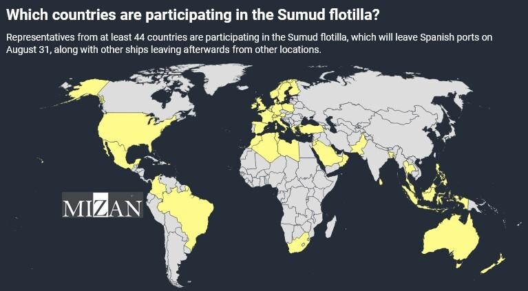 ناوگان جهانی صمود در راه غزه؛ جزئیات بزرگترین کاروان کمک‌رسانی به فلسطینیان