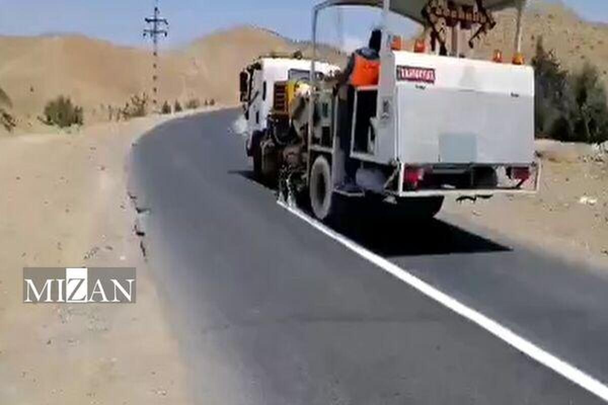 خط‌کشی بیش از ۵۵ هزار کیلومتر از محور‌های مواصلاتی کشور در پنج‌ماهه نخست سال جاری