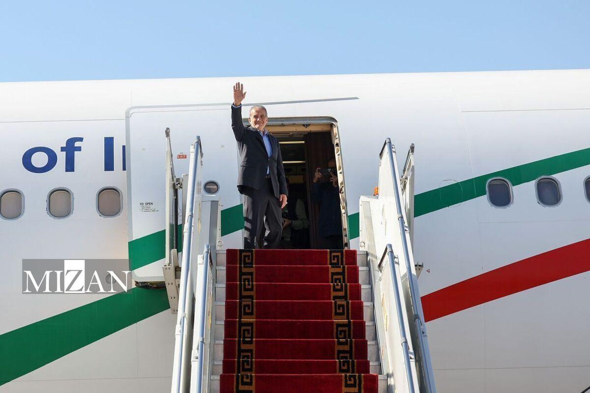 پزشکیان چین را به مقصد کشورمان ترک کرد