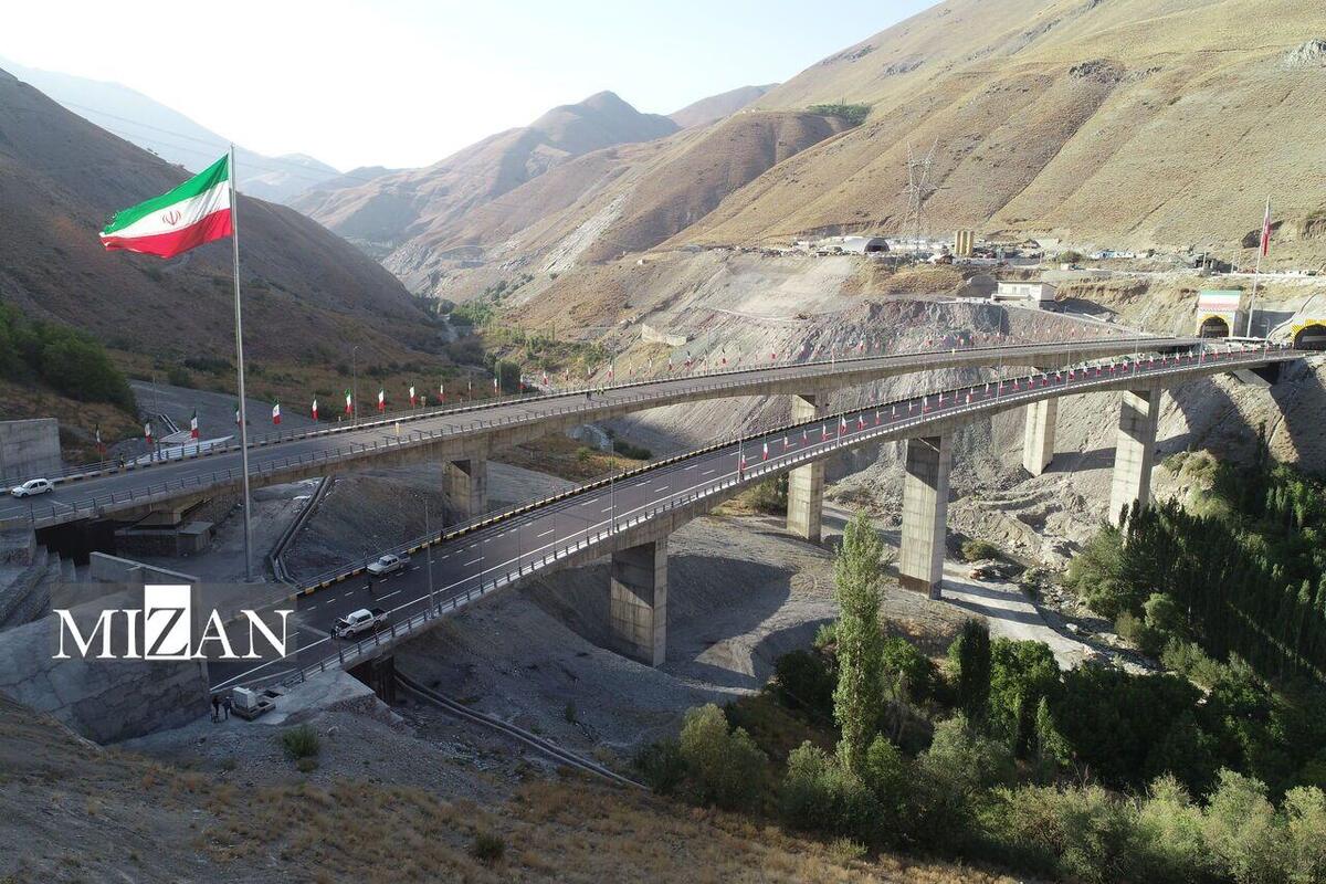 افتتاح باند شرقی منطقه ۲ آزادراه تهران- شمال