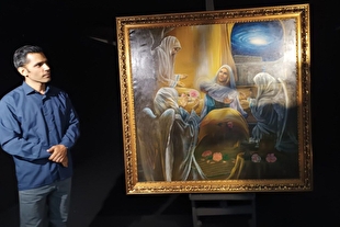 نقاشی «خیرالبشر» رونمایی شد/ رسالت نقاشی دینی چیست؟