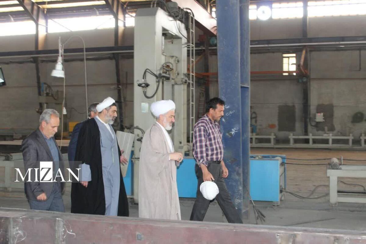 رئیس کل دادگستری خراسان شمالی مشکلات مجتمع فولاد گستر بام شرق را بررسی کرد