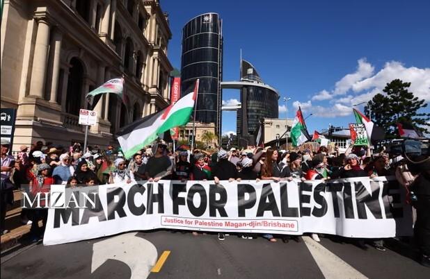 حضور بی‌سابقه استرالیایی‌ها در تظاهرات حمایت از فلسطین