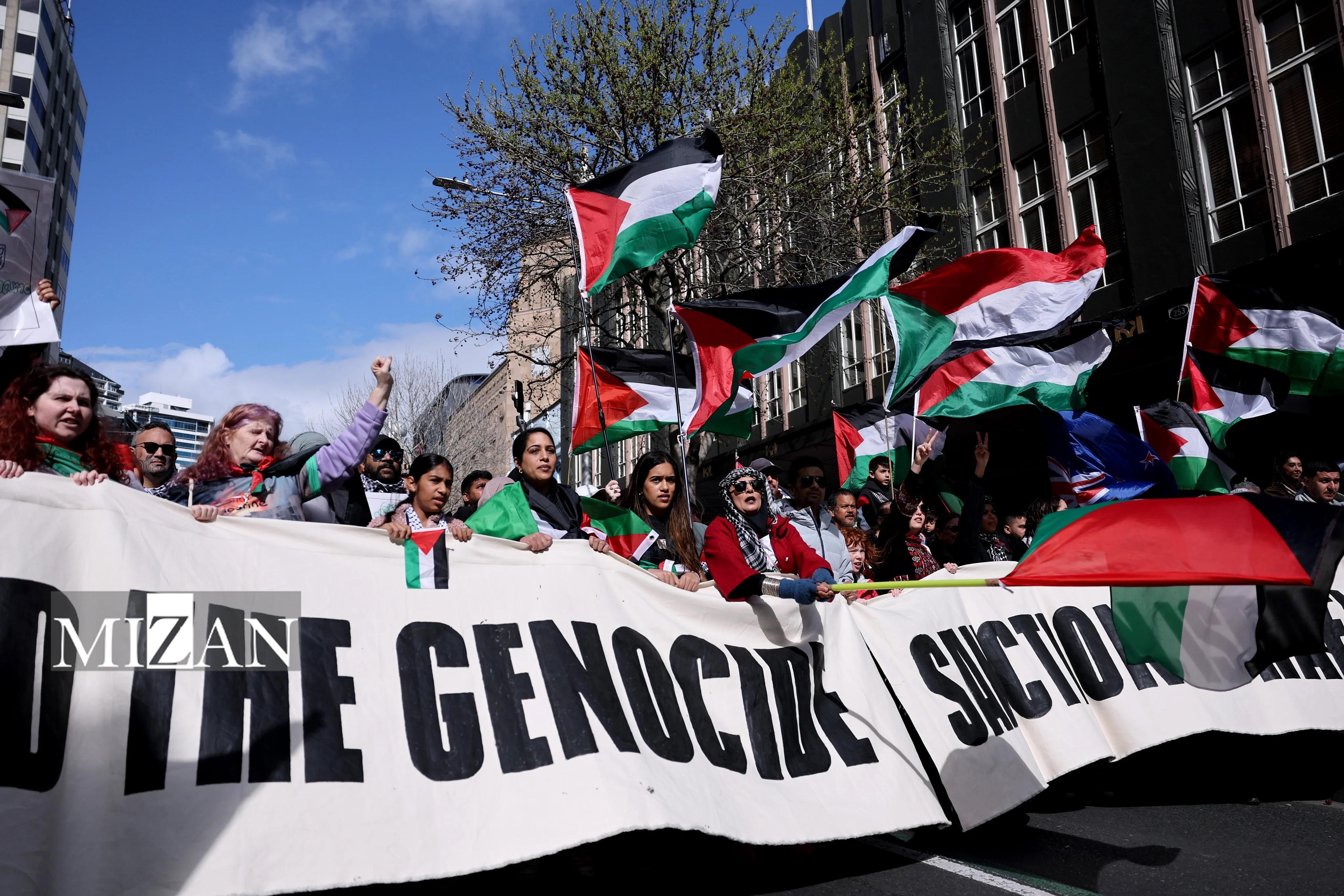 تظاهرات ده‌ها هزار نفری در نیوزیلند در حمایت از مردم غزه