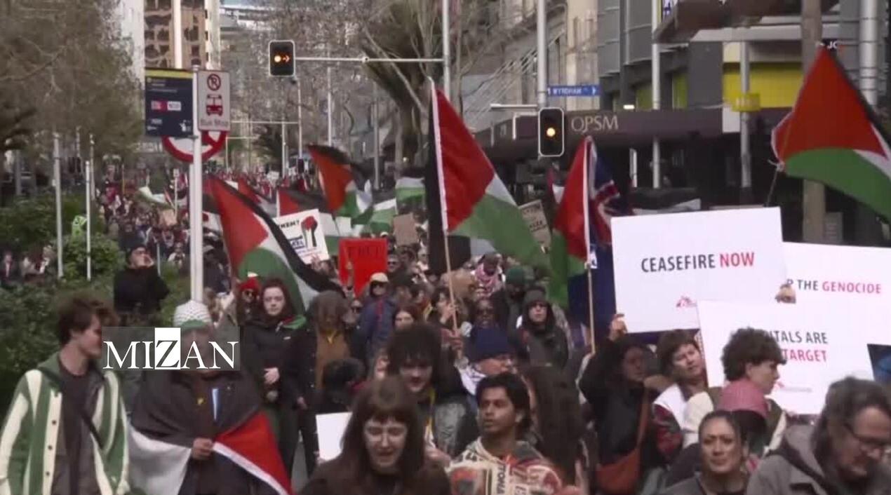 تظاهرات ده‌ها هزار نفری در نیوزیلند در حمایت از مردم غزه