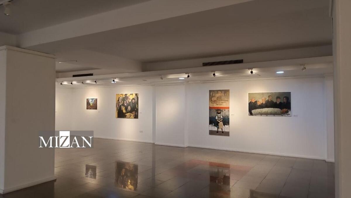 نمایشگاه «هنر در برابر جنگ» با یادی از شهید منصوره عالیخانی افتتاح شد 