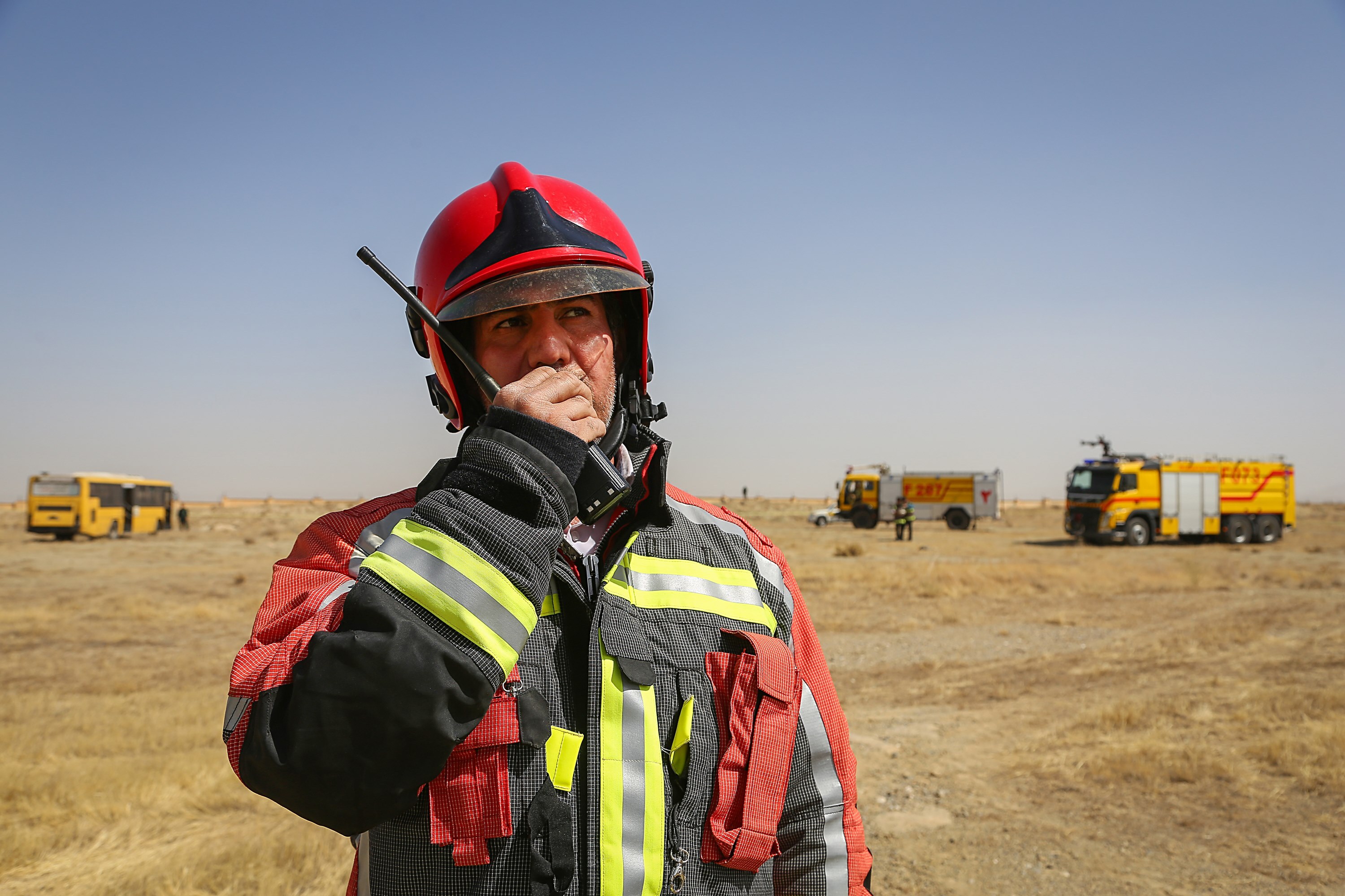 اجرای طرح اضطراری امداد و نجات در فرودگاه همدان