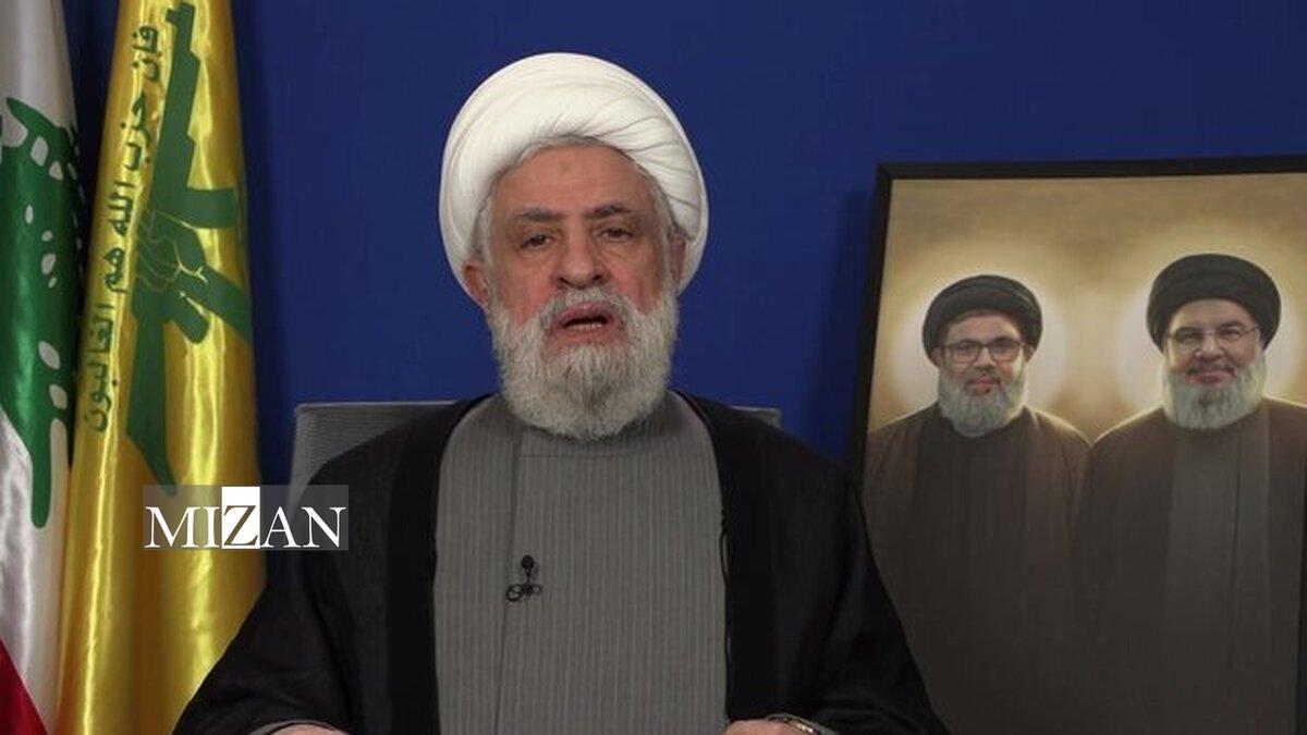 شیخ نعیم قاسم: اجازه نخواهیم داد که اسرائیل آزادانه در کشورمان پرسه بزند/ ادامه این روند توسط دولت یعنی خیانت به حاکمیت لبنان