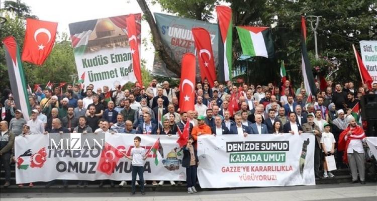 فعالان بینالمللی خواستار حفاظت از ناوگان جهانی صمود شدند فعالان بینالمللی خواستار حفاظت از ناوگان جهانی صمود شدند