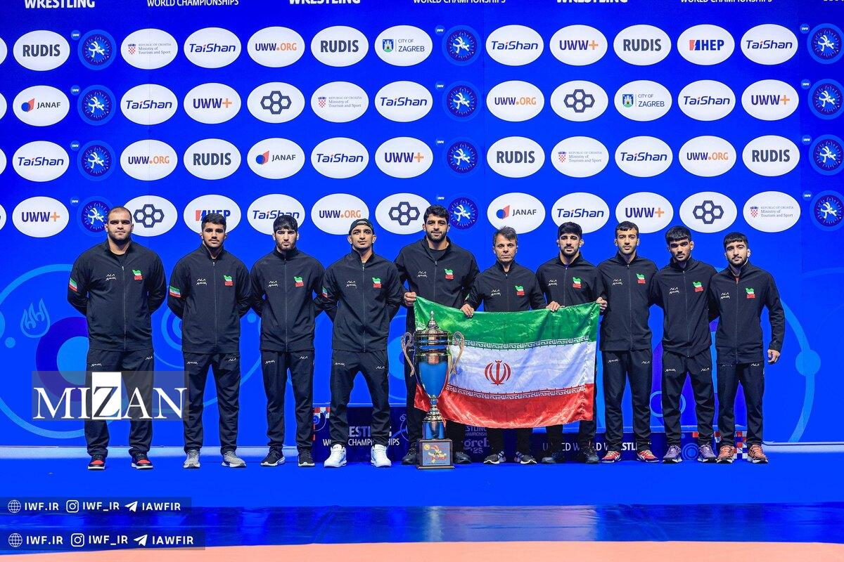 مروری بر روز پایانی مسابقات جهانی کشتی فرنگی| از قهرمانی مقتدرانه ایران تا جشنی که خراب شد