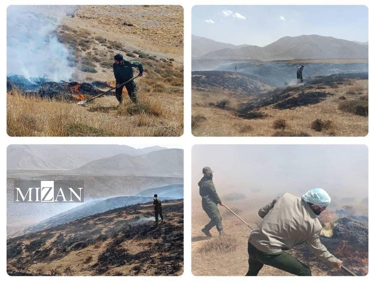 مهار آتش‌سوزی ۲۰ هکتاری در پارک ملی لار توسط محیط بانان