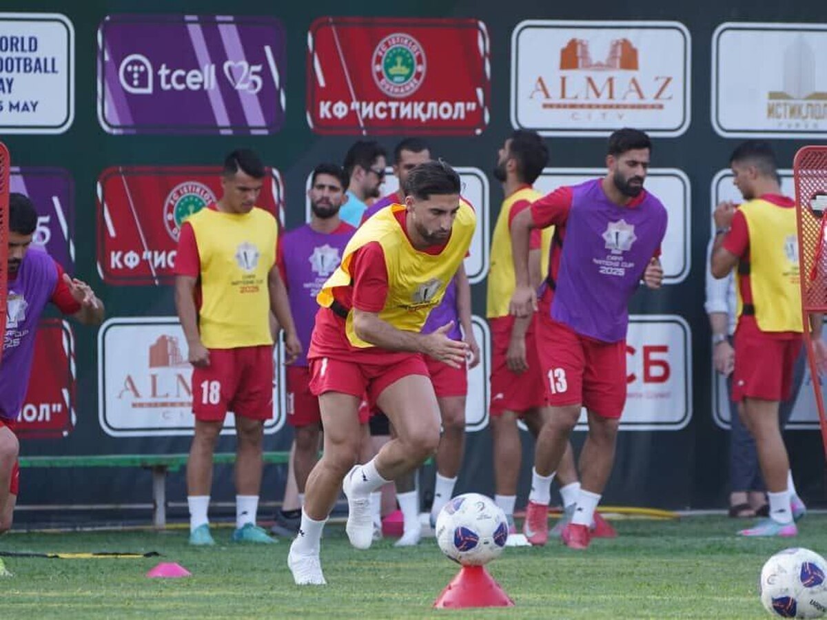 برگزاری تمرین تیم ملی فوتبال ایران پیش از شروع مسابقات کافا