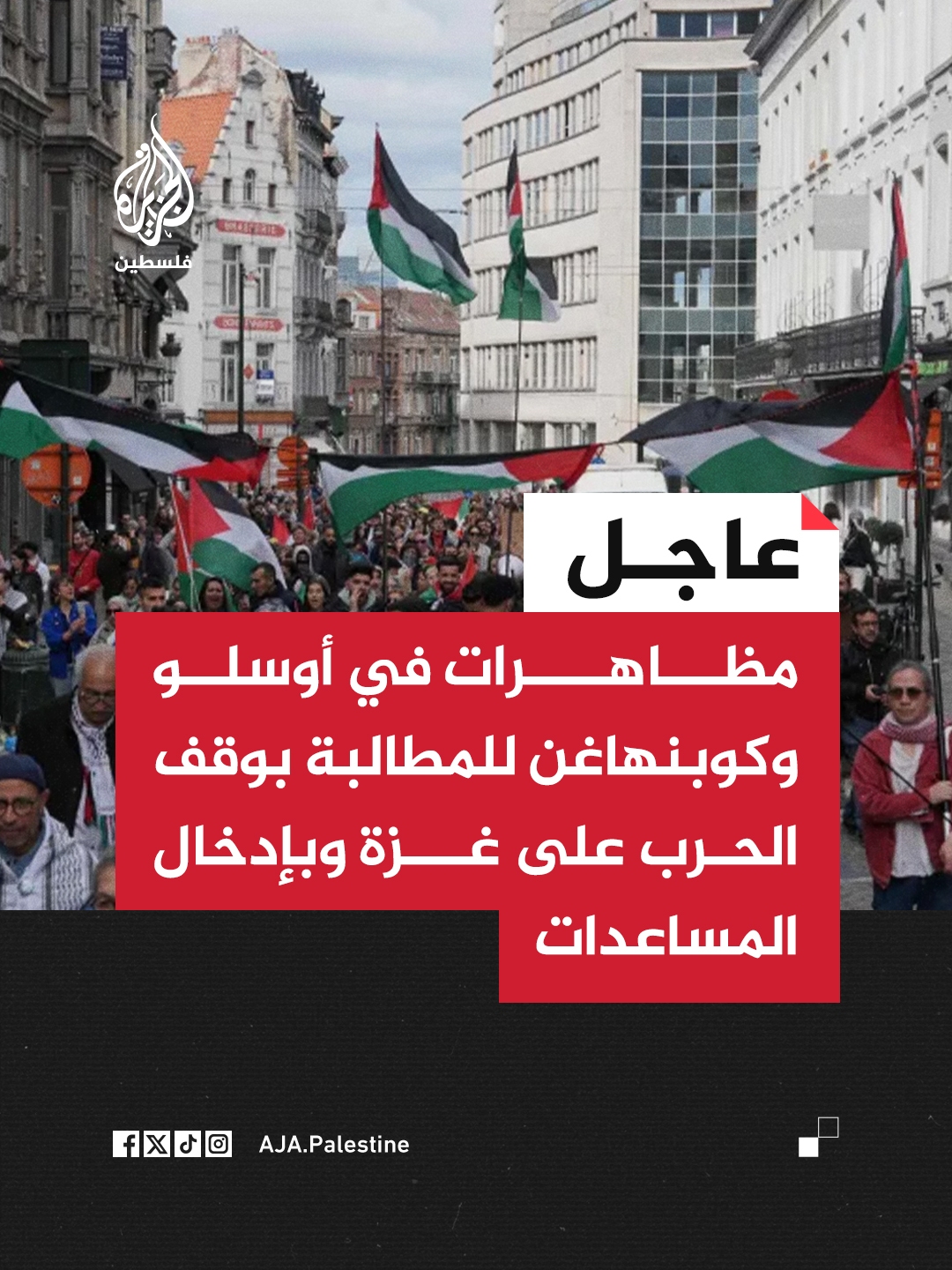 تظاهرات در اسلو و کپنهاگ علیه جنگ غزه