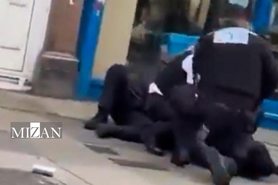 حادثه در مقابل یک کنیسه در منچستر انگلیس