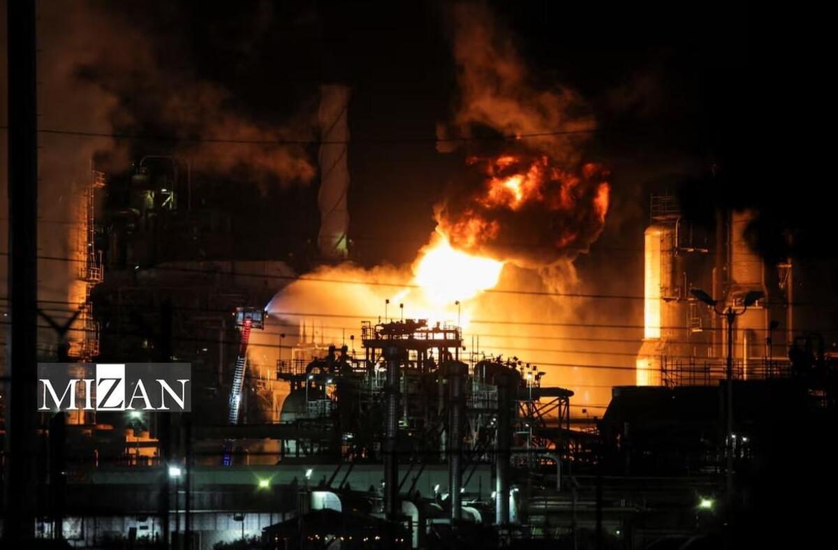 انفجار و آتش‌سوزی گسترده در پالایشگاه نفت شورون آمریکا