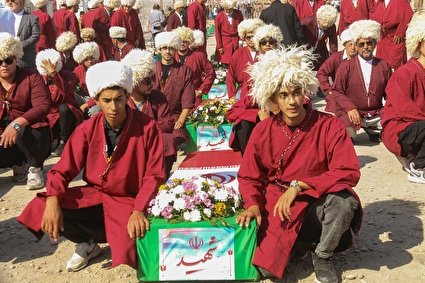 ورود پیکر ۴۶ شهید تازه تفحص شده از مرز شلمچه