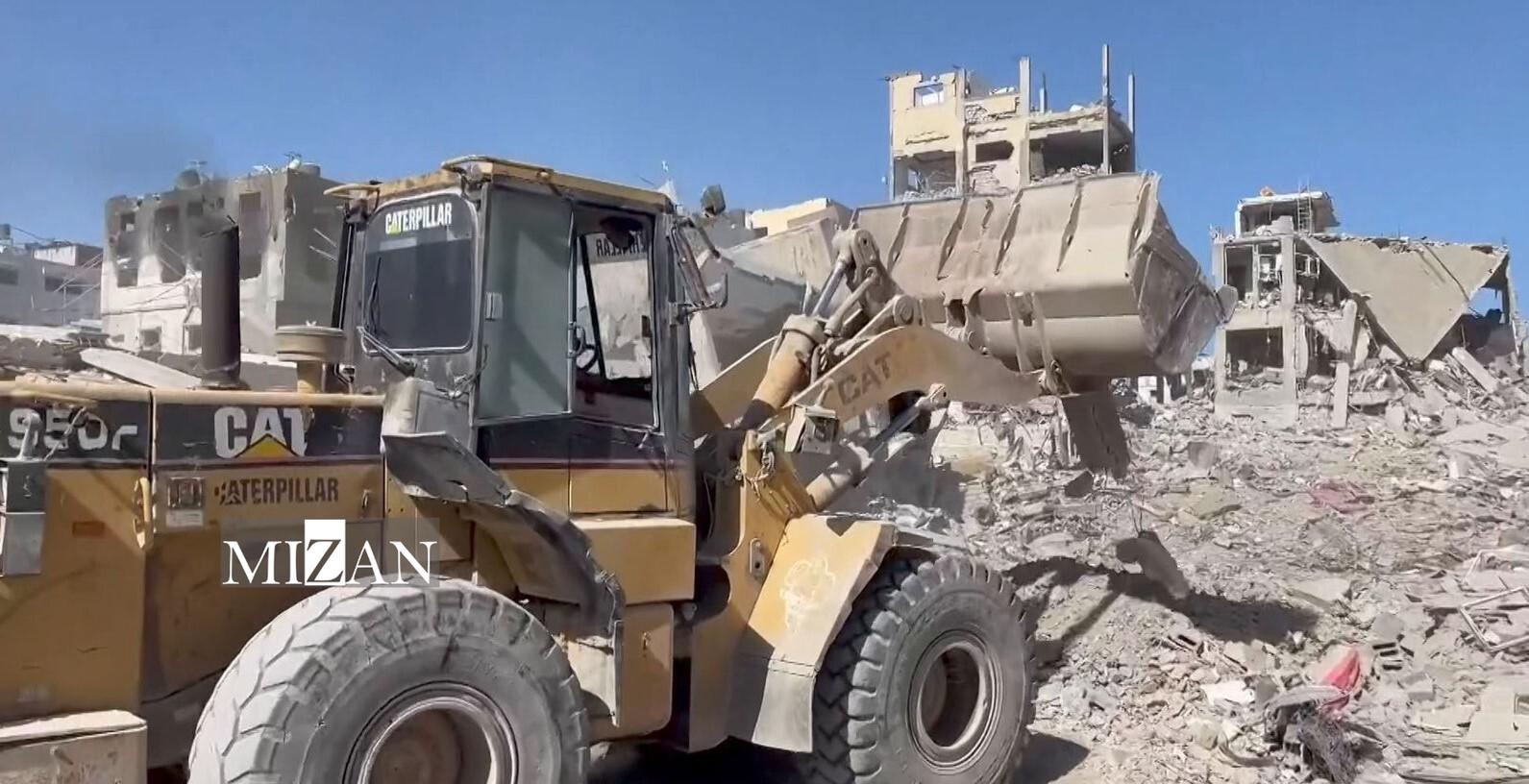 فعالیت بولدوزرها در غزه فعالیت بولدوزرها در غزه