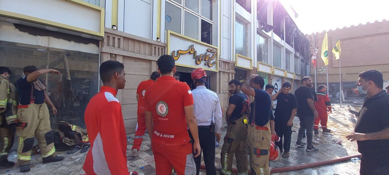 آتشسوزى در بازار بزرگ اطلس قشم ـ درگهان آتشسوزى در بازار بزرگ اطلس قشم ـ درگهان