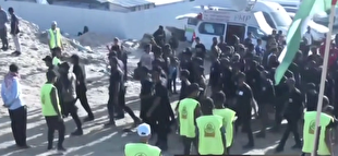 خودروهای صلیب سرخ، حامل ۷ اسیر اسرائیلی آزادشده به سمت پایگاه ریعیم حرکت کردند