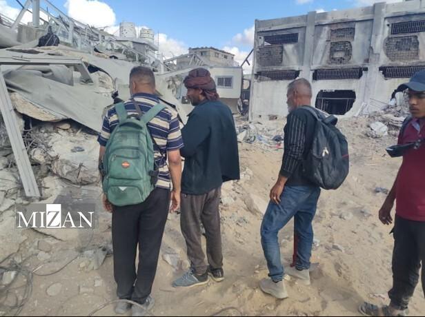 جستوجوی پیکر شهدای غزه از زیر آوار جستوجوی پیکر شهدای غزه از زیر آوار