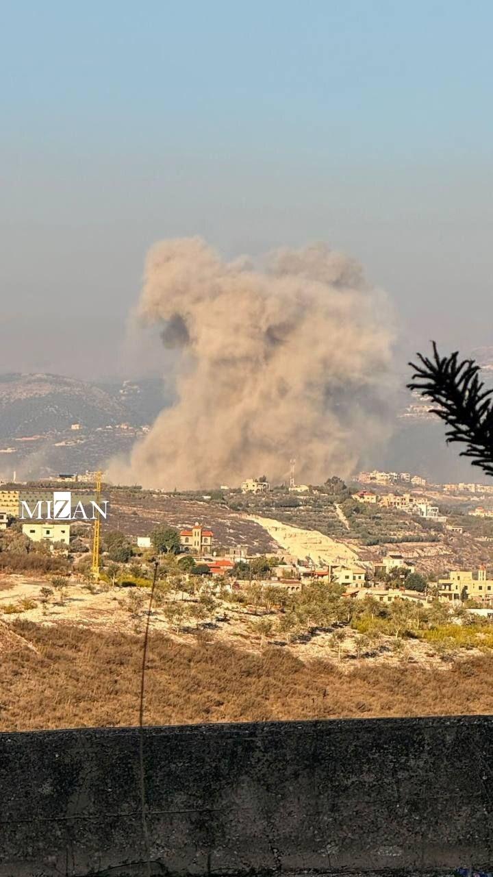 حملات هوایی رژیم صهیونیستی به شهر بنعفول در جنوب لبنان