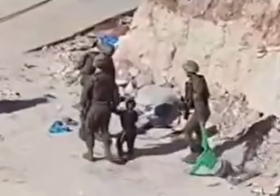 ضرب‌وشتم دو کودک فلسطینی توسط نظامیان رژیم صهیونیستی در جنوب الخلیل