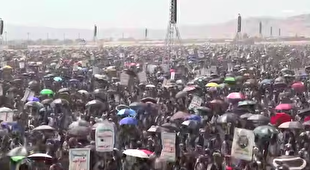 تظاهرات گسترده مردم صعده یمن در حمایت از غزه