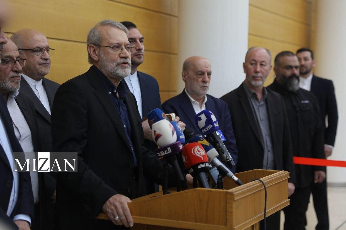 دیدار دبیر شورای عالی امنیت ملی با نخست وزیر و رئیس مجلس لبنان/ لاریجانی: امیدواریم تحولات سیاسی لبنان در راستای منافع مردم و تشکیل دولتی مستقل و قدرتمند باشد