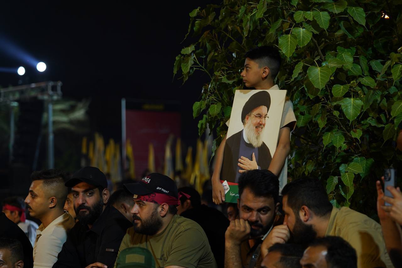 مراسم سالروز شهادت سیدحسن نصرالله؛ حضور گسترده مردم در مناطق مختلف لبنان مراسم سالروز شهادت سیدحسن نصرالله؛ حضور گسترده مردم در مناطق مختلف لبنان