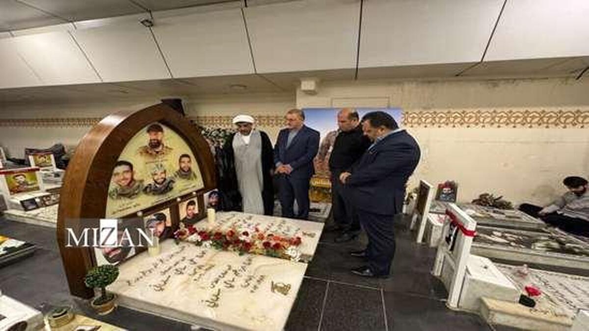 حضور رئیس بنیاد شهید و نماینده ولی فقیه در بنیاد در مراسم سالگرد شهادت سید حسن نصرالله در بیروت