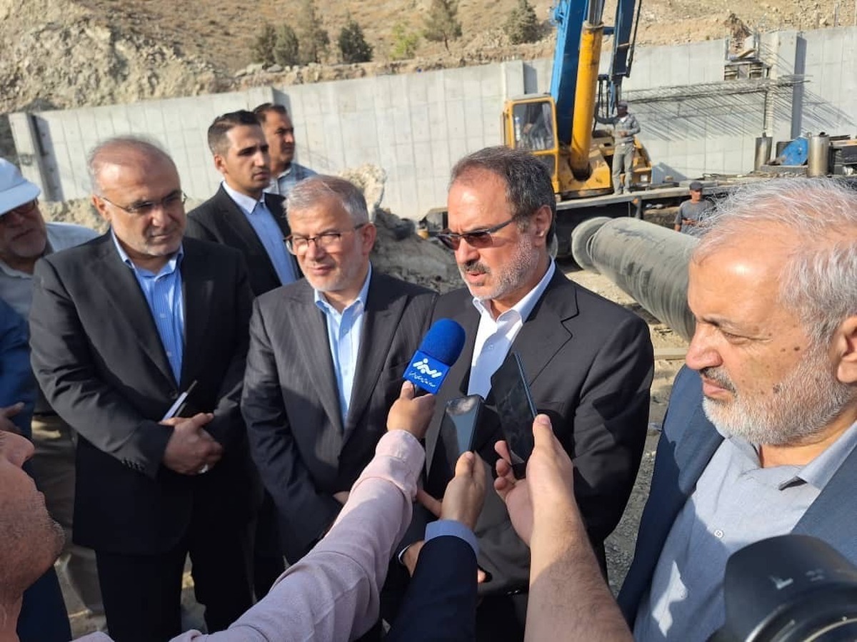 افتتاح خط لوله انتقال آب سد طالقان به کرج و تهران با حضور رئیس سازمان بازرسی کل کشور