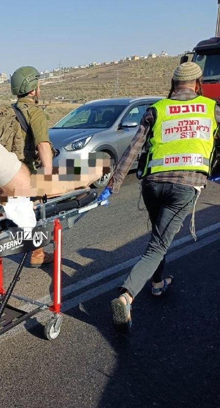 عملیات زیرگیری با خودرو در کرانه باختری؛ یک نظامی صهیونیست به‌شدت زخمی شد