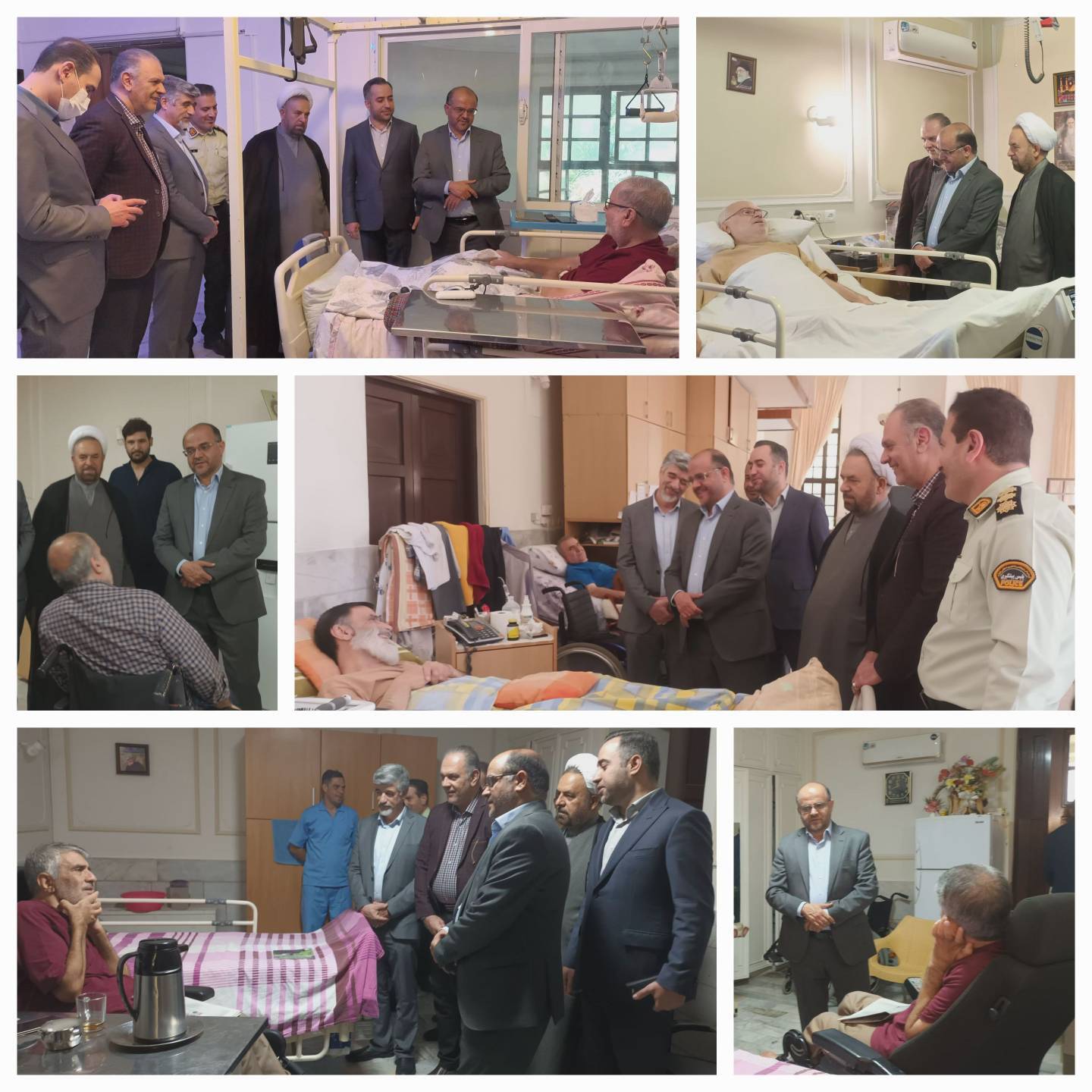 بازدید رئیس کل دادگاه‌های عمومی و انقلاب تهران از آسایشگاه جانبازان ثارالله به مناسبت هفته دفاع مقدس